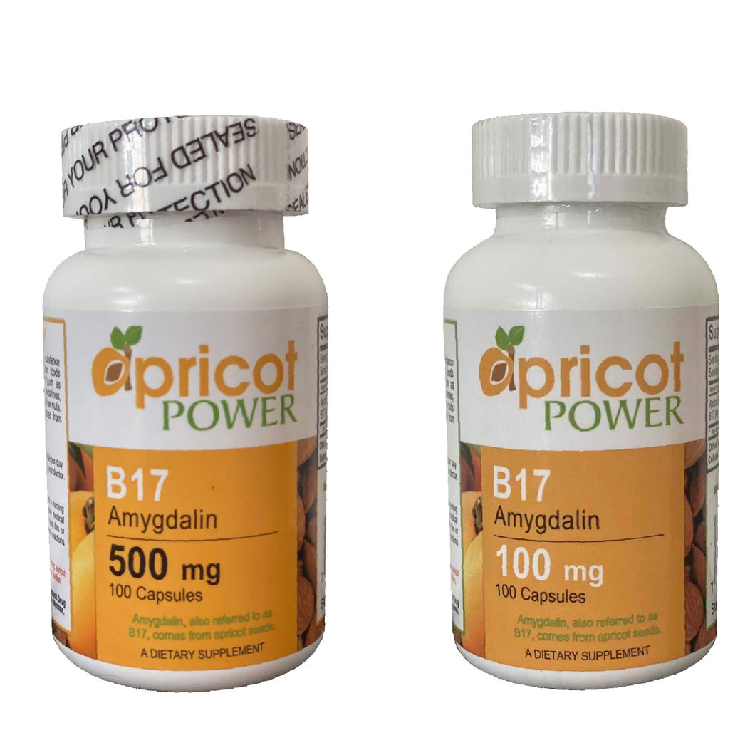 Apricot Power Vitamin B17/Amygdalin Capsules - Apricot Seeds Ph