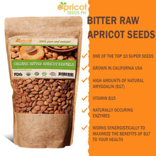 Load image into Gallery viewer, Apricot Seeds/Kernels, Bitter Raw Organic (Vitamin B17 Amygdalin) - Apricot Seeds Ph